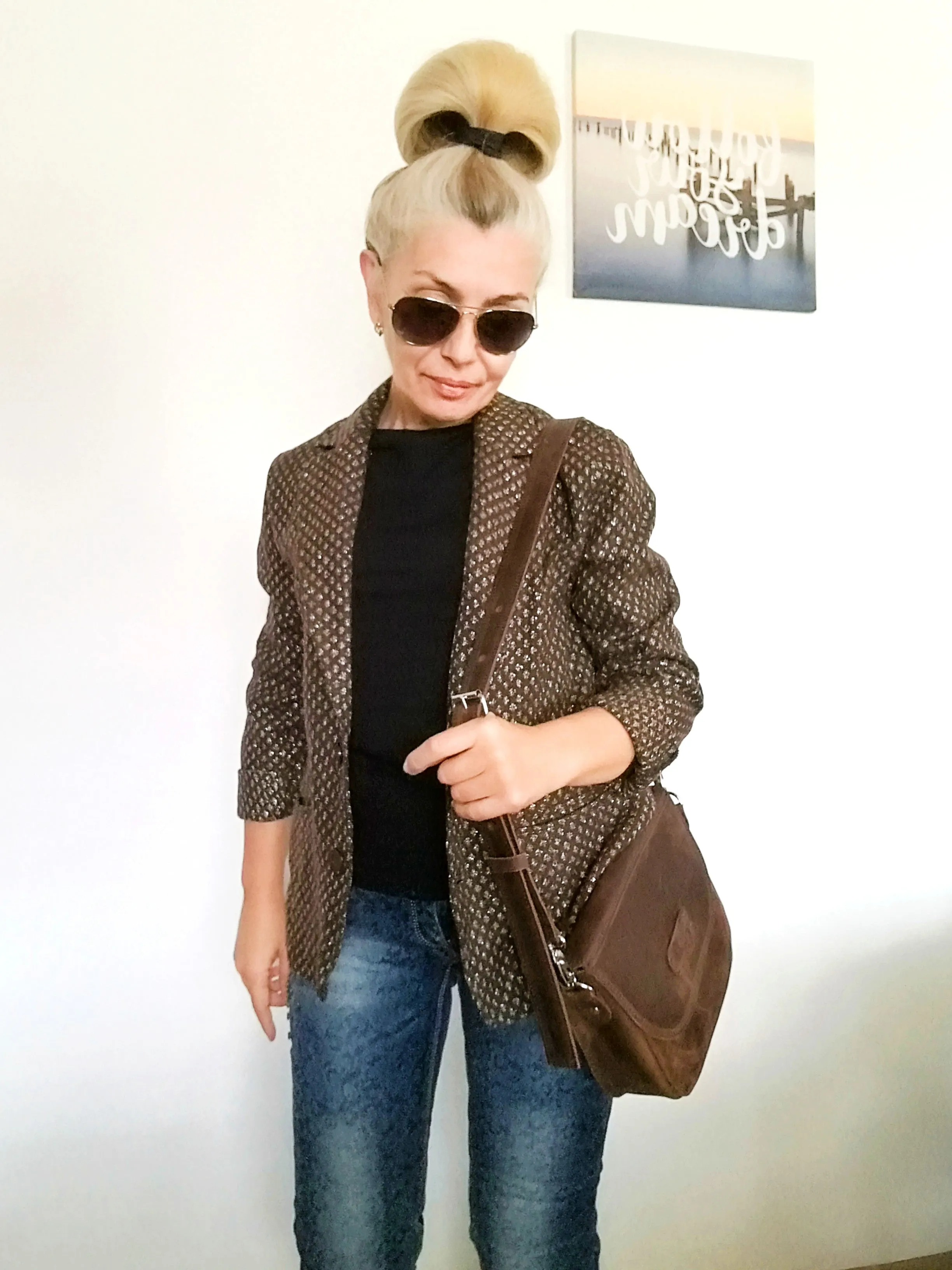 Leather Saddle Bag for Women Italian Leather Crossbody Purse Bag