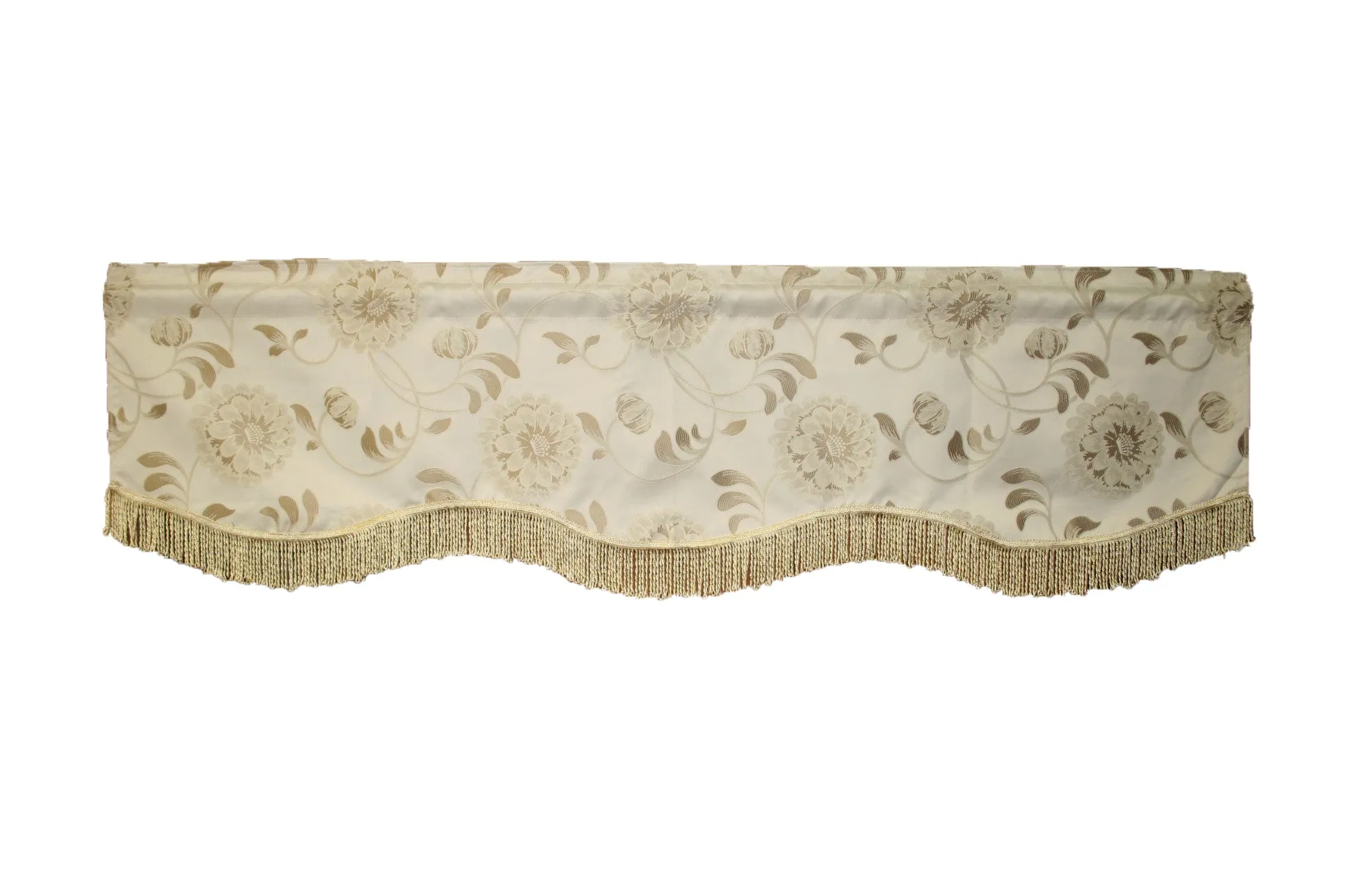 Legacy Damask Decorative Window Treatment Rod Pocket Curtain Straight Valance
