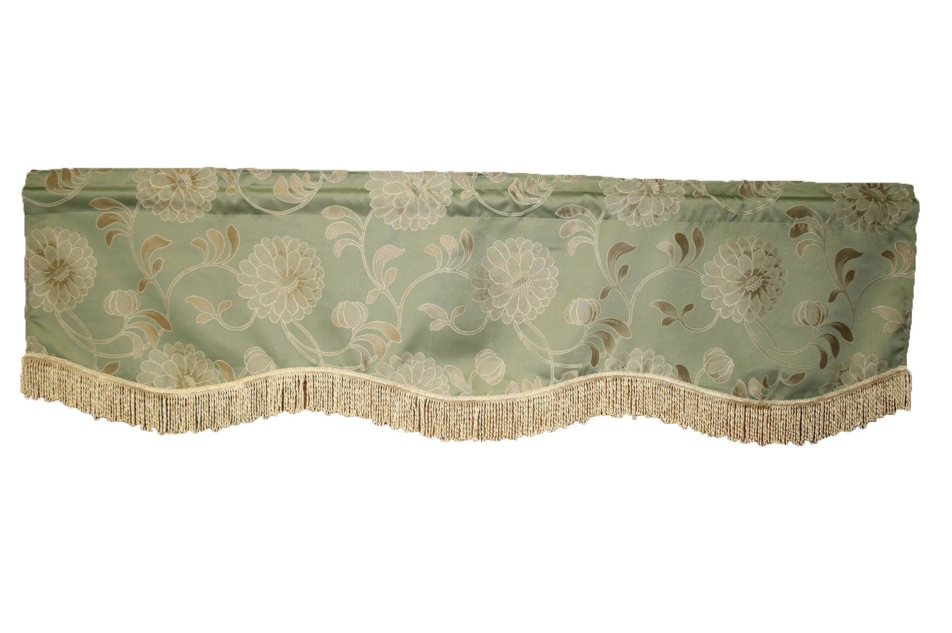 Legacy Damask Decorative Window Treatment Rod Pocket Curtain Straight Valance