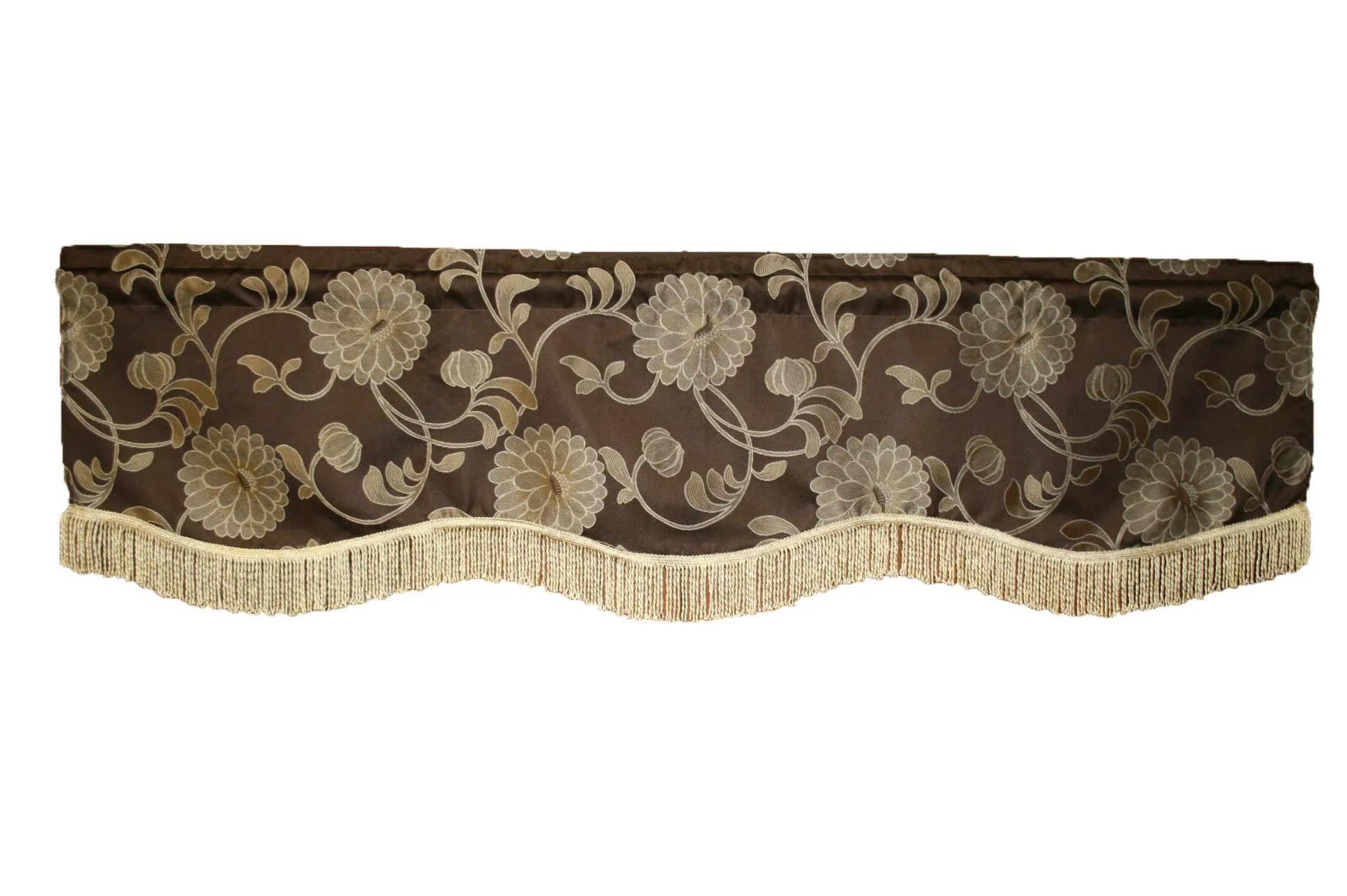 Legacy Damask Decorative Window Treatment Rod Pocket Curtain Straight Valance