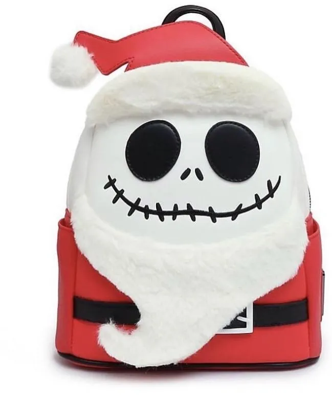 Loungefly Disney NBC Christmas Jack Cosplay Flap Mini Backpack and Flap Wallet
