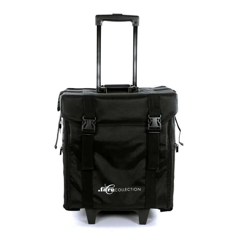Makeup bag in nylon with wheels