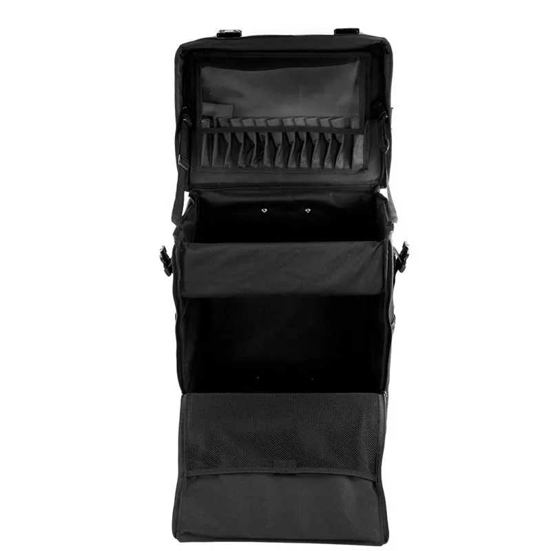 Makeup bag in nylon with wheels