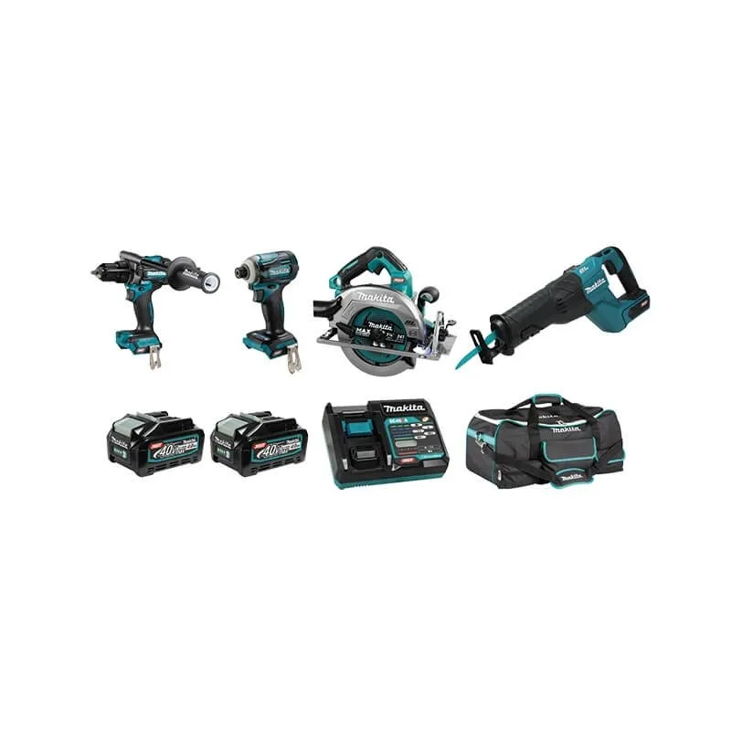 Makita  DK0127G401  -  40V MAX (4.0 AH) XGT 4 TOOL COMBO KIT