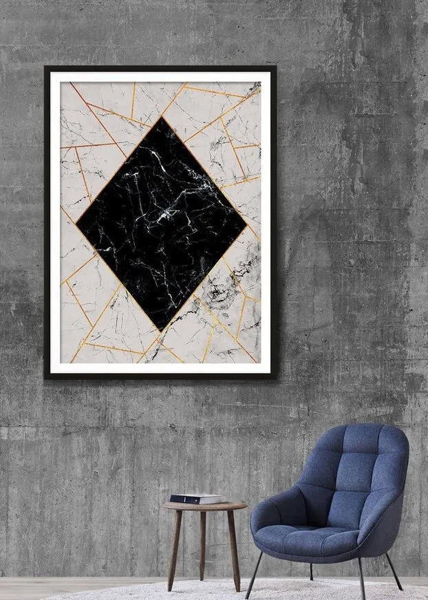 Marble Diamond Print