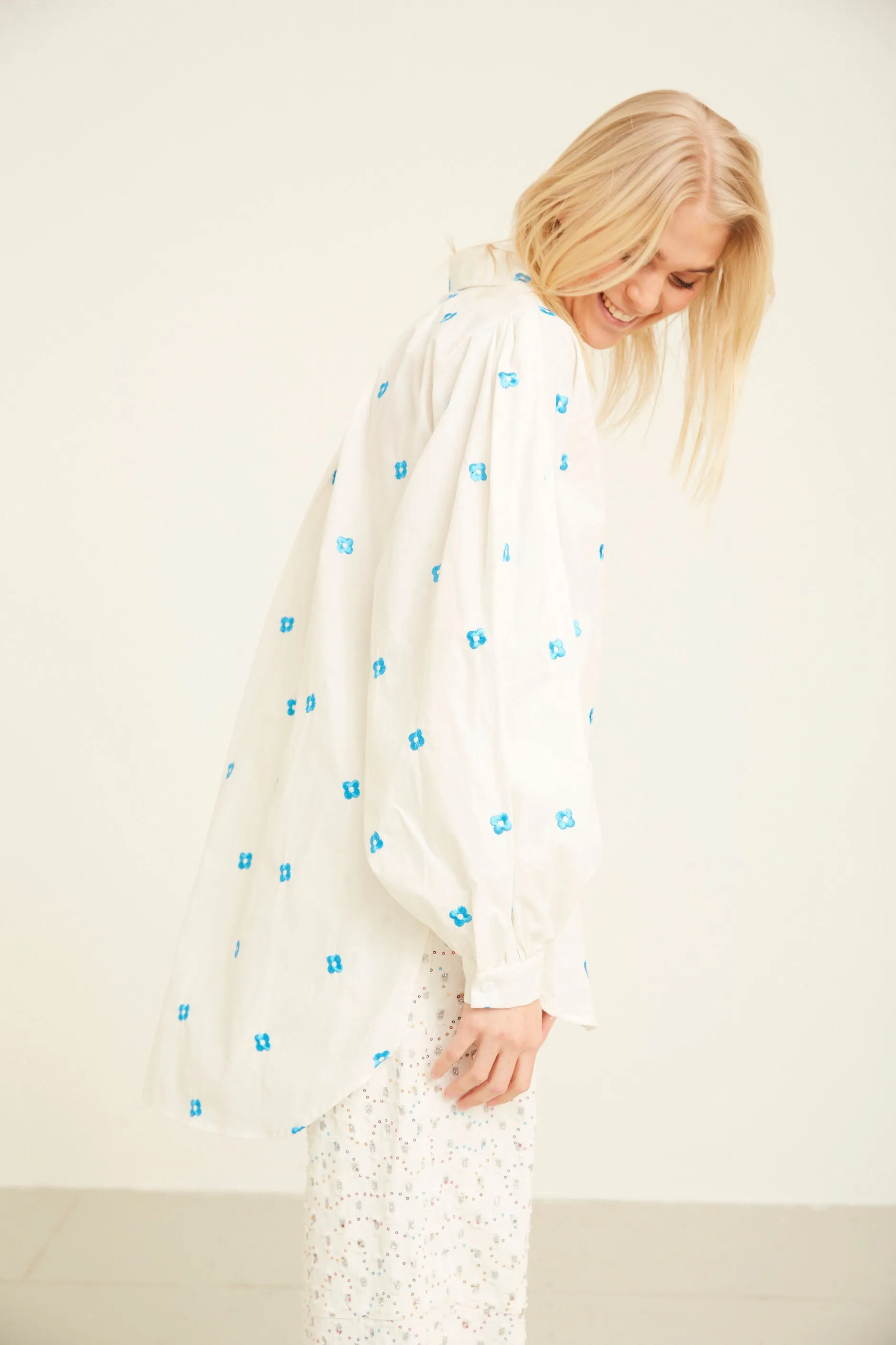 Masha Shirt - Blue Blossom