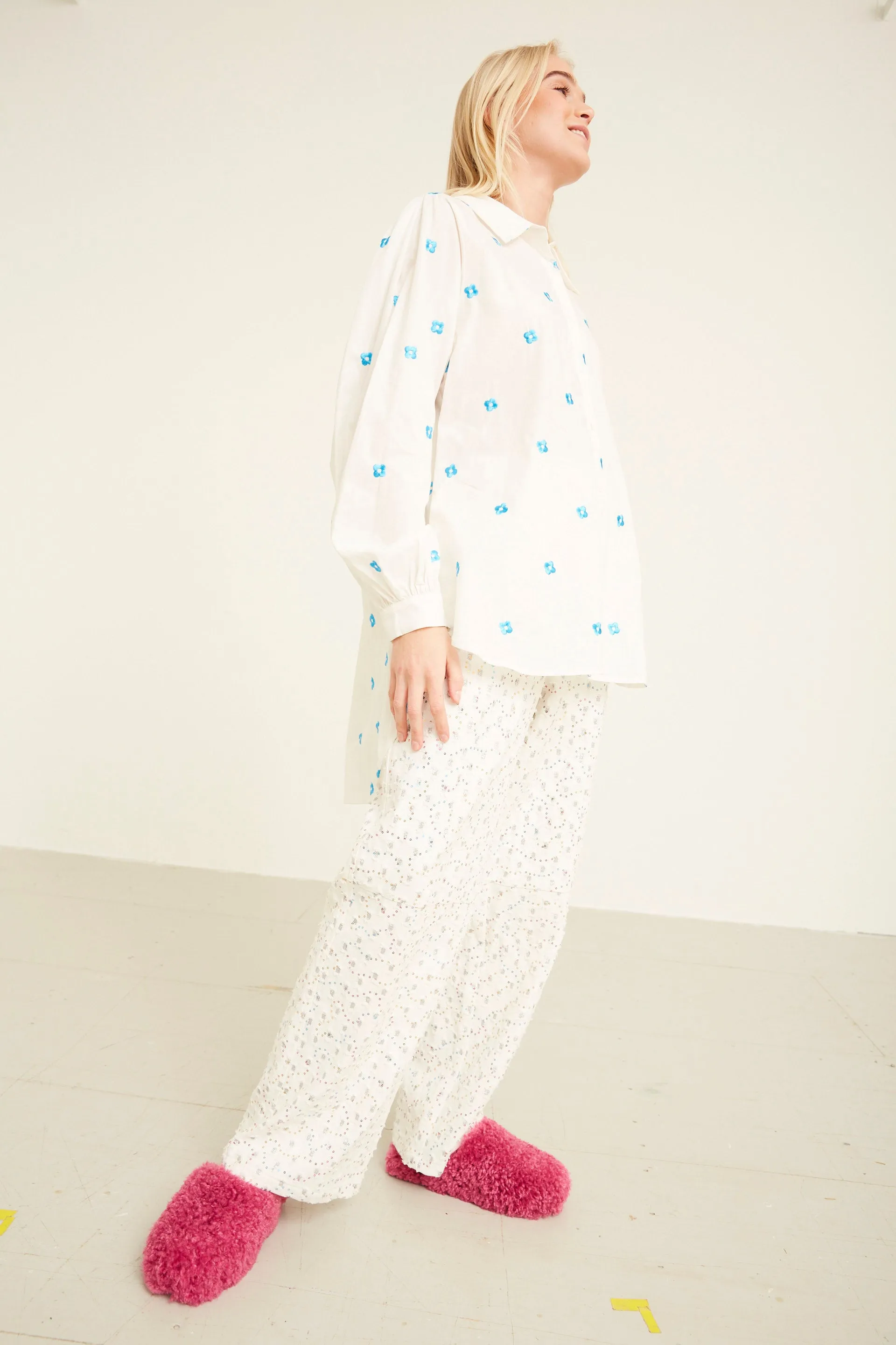 Masha Shirt - Blue Blossom