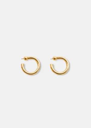 Medium Everyday Hoops — Gold