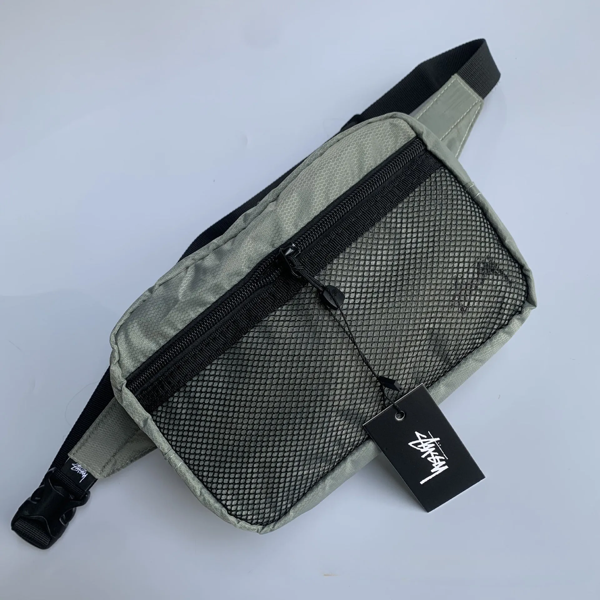 Mens Stussy Bag STI Light weight bag Printed LOGO Mens Crossbody fanny pack, breast bag