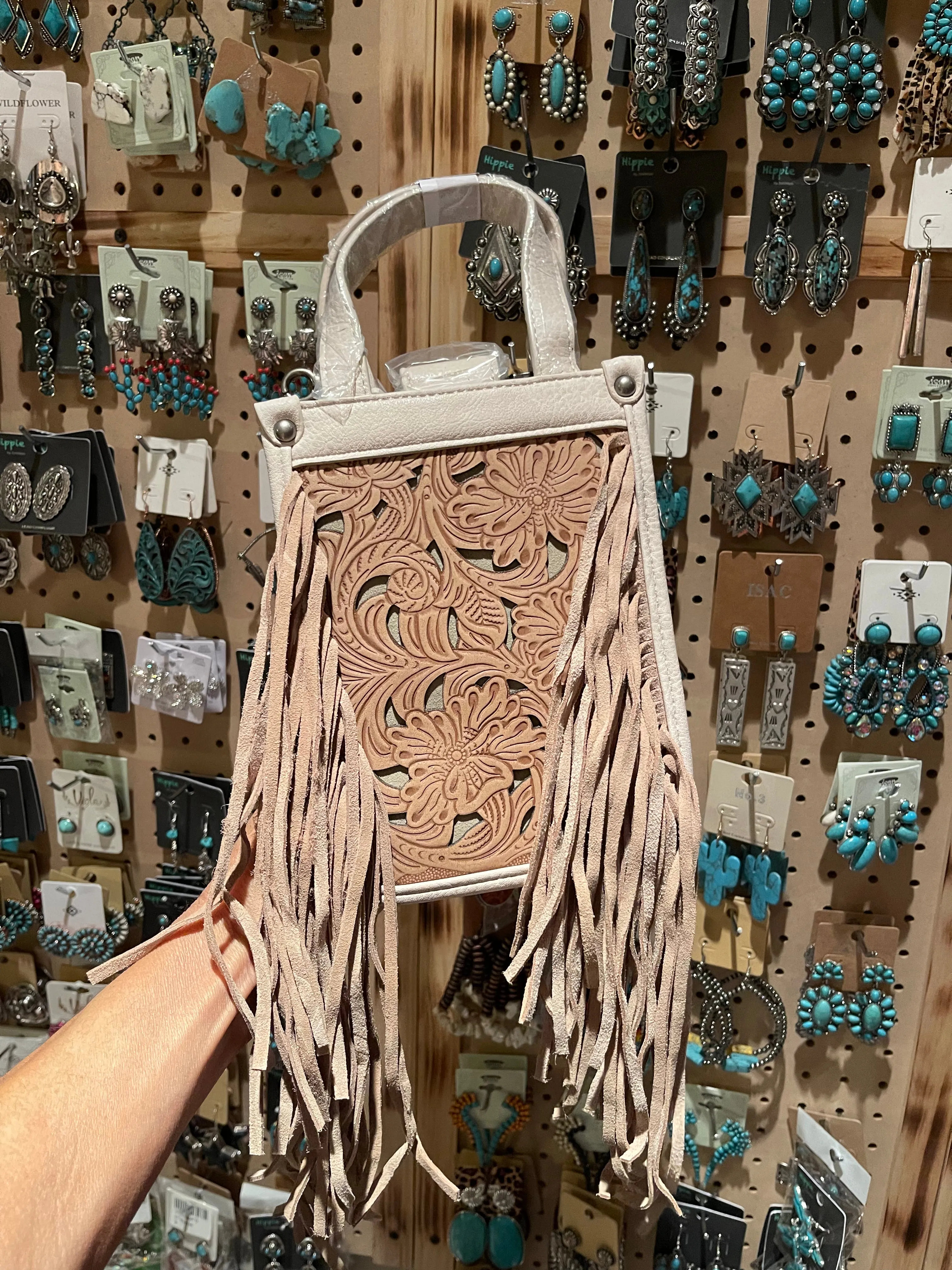 Mini crossbody Tooled leather TOTE