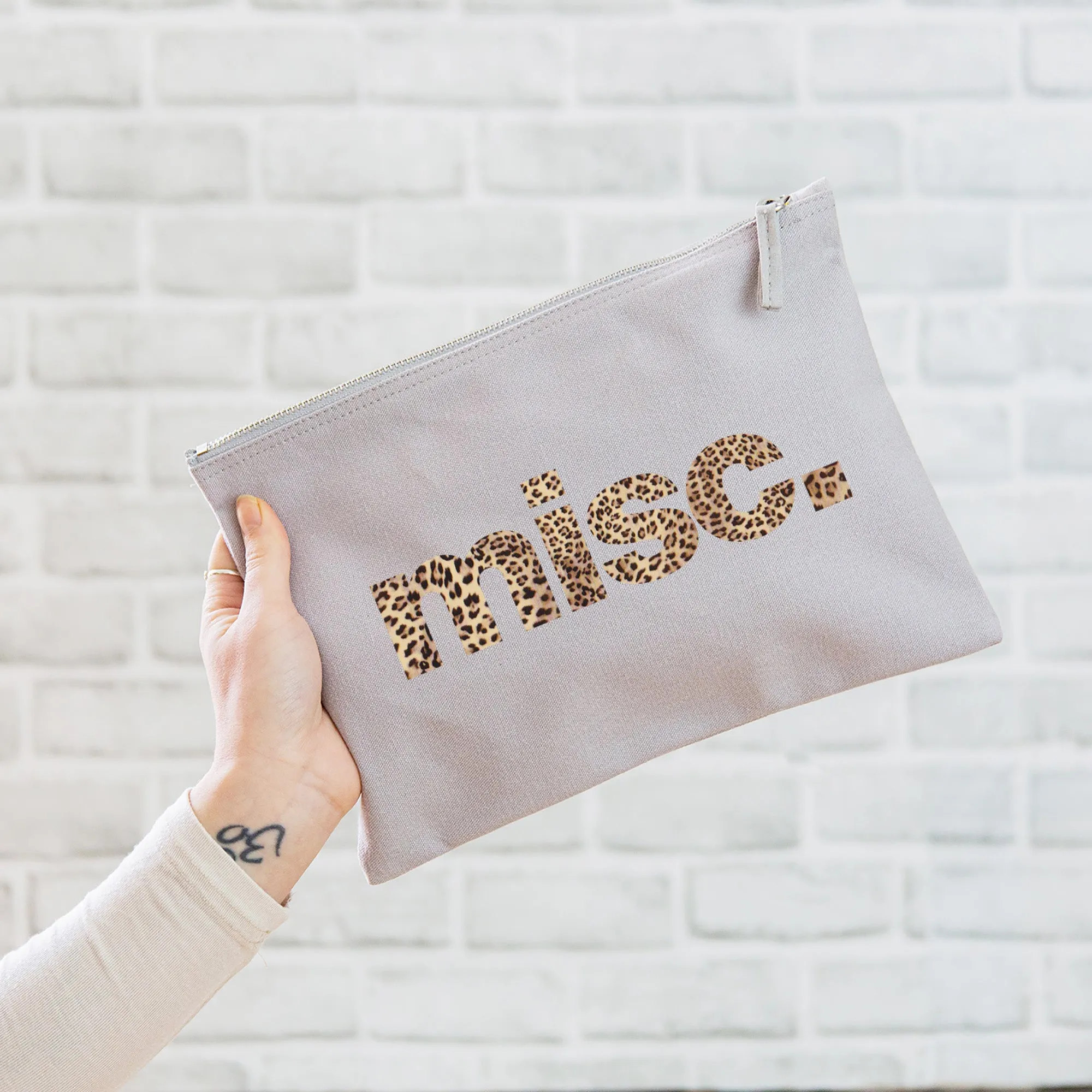 Misc Oversized Pouch - Grey