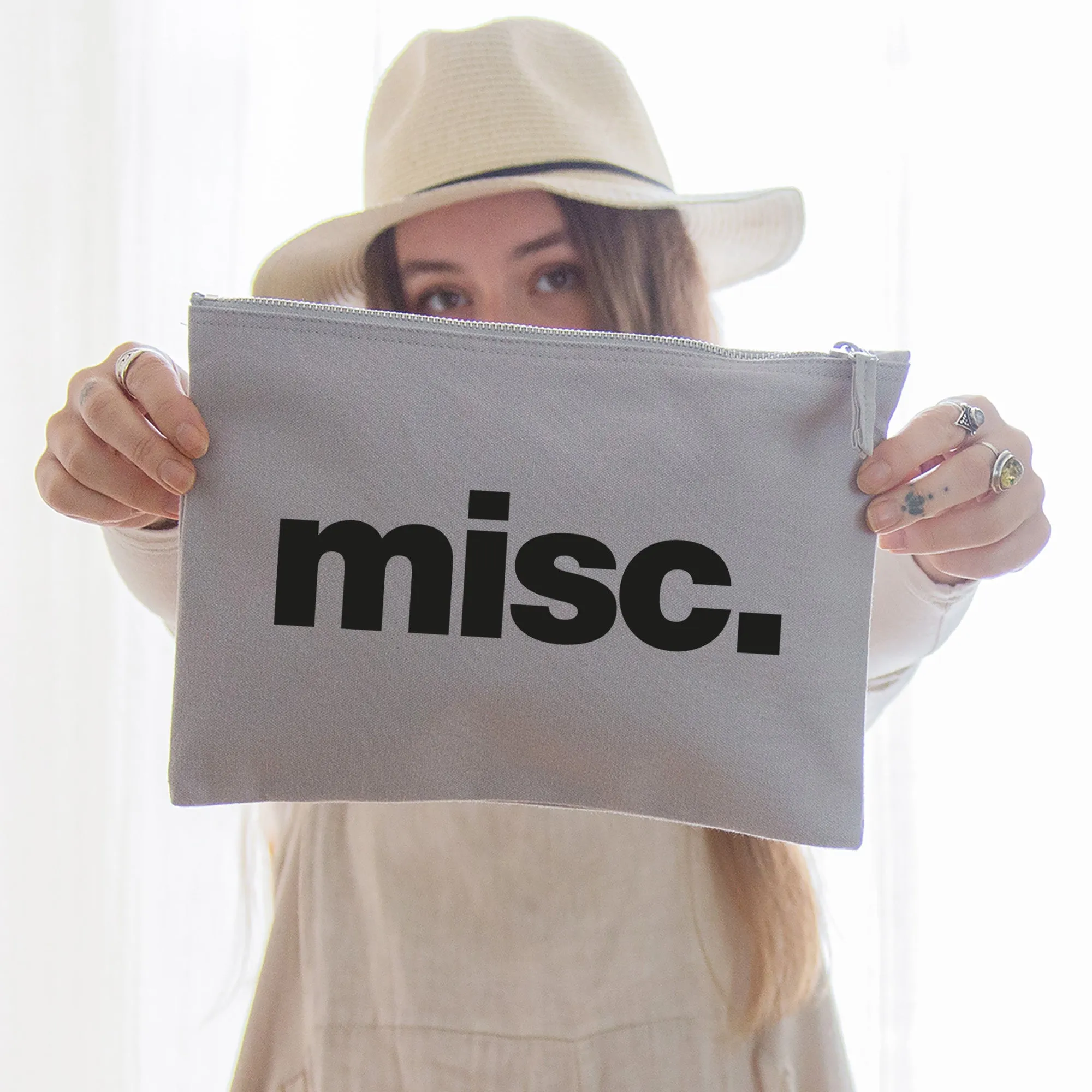 Misc Oversized Pouch - Grey