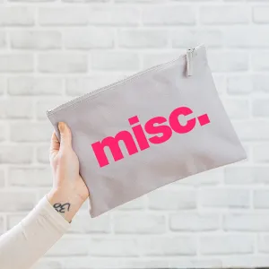 Misc Oversized Pouch - Grey