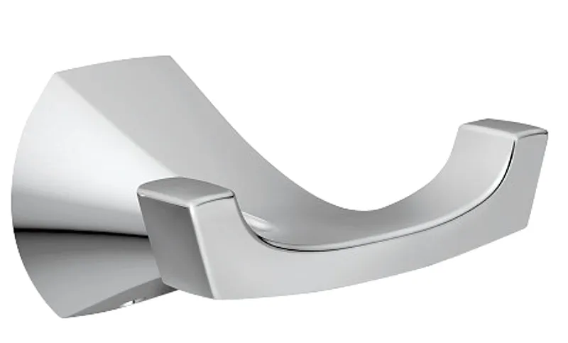 Moen Lindor MY8703CH Robe Hook, 2-Hook, Zinc, Chrome, Wall Mounting :CD  1: QUANTITY: 1