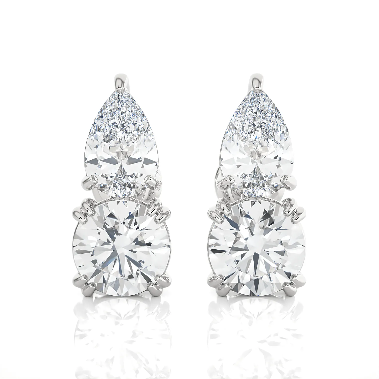 Multi-Shape Lab Grown Diamond Stud Earrings