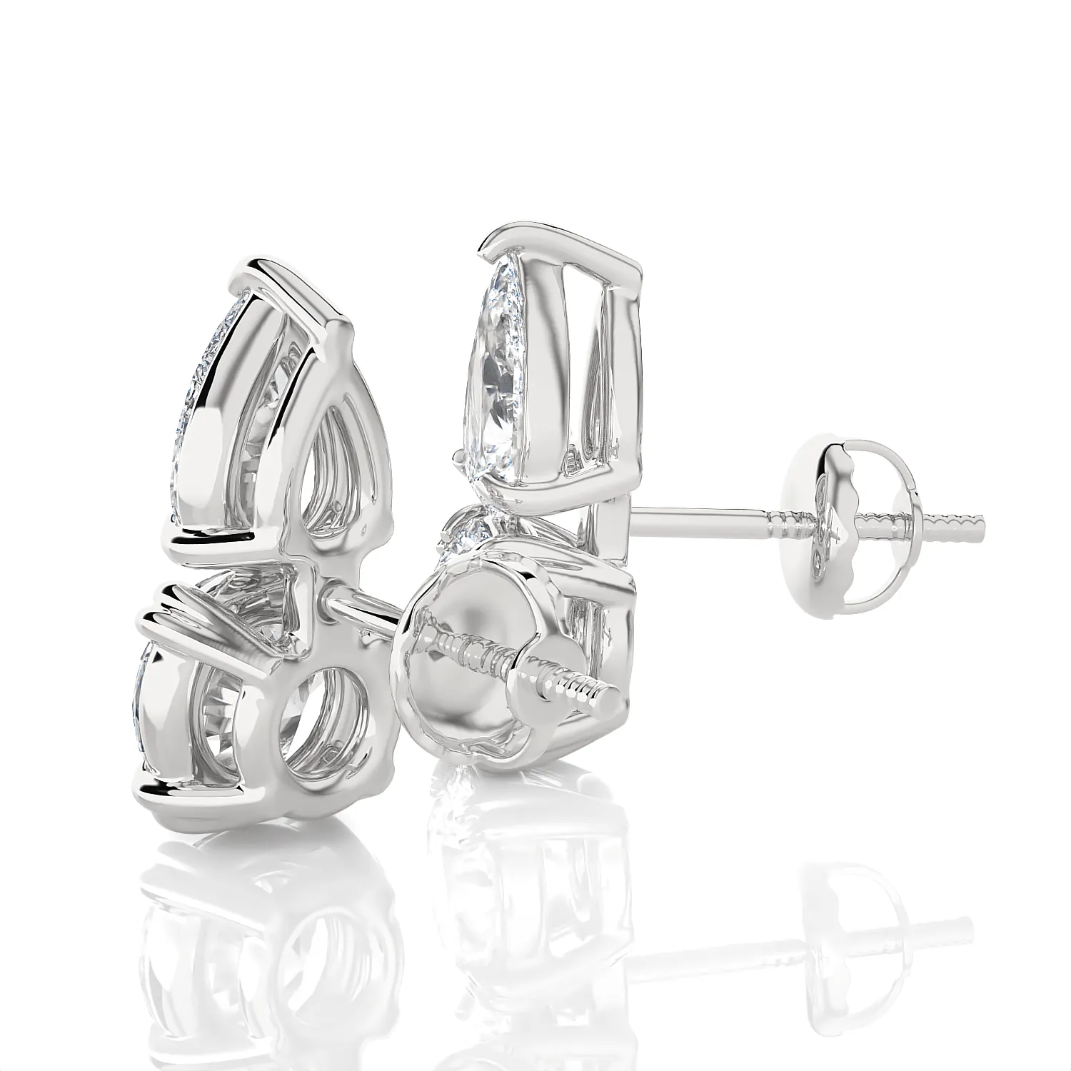 Multi-Shape Lab Grown Diamond Stud Earrings