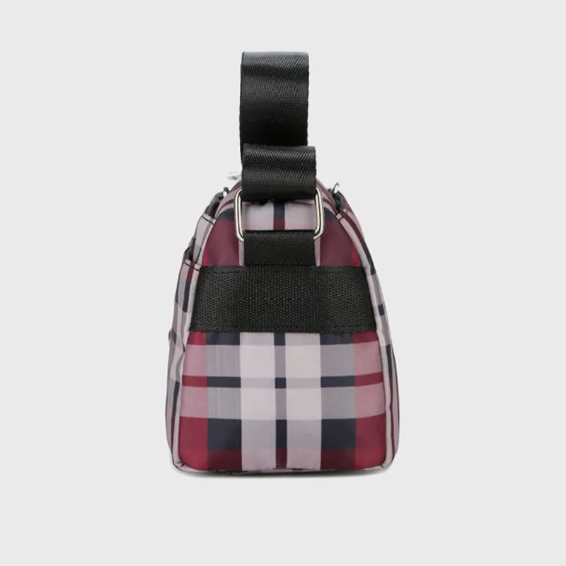 Multiple Compartment Nylon Purse For Women Classic Waterproof Crossbody Bag