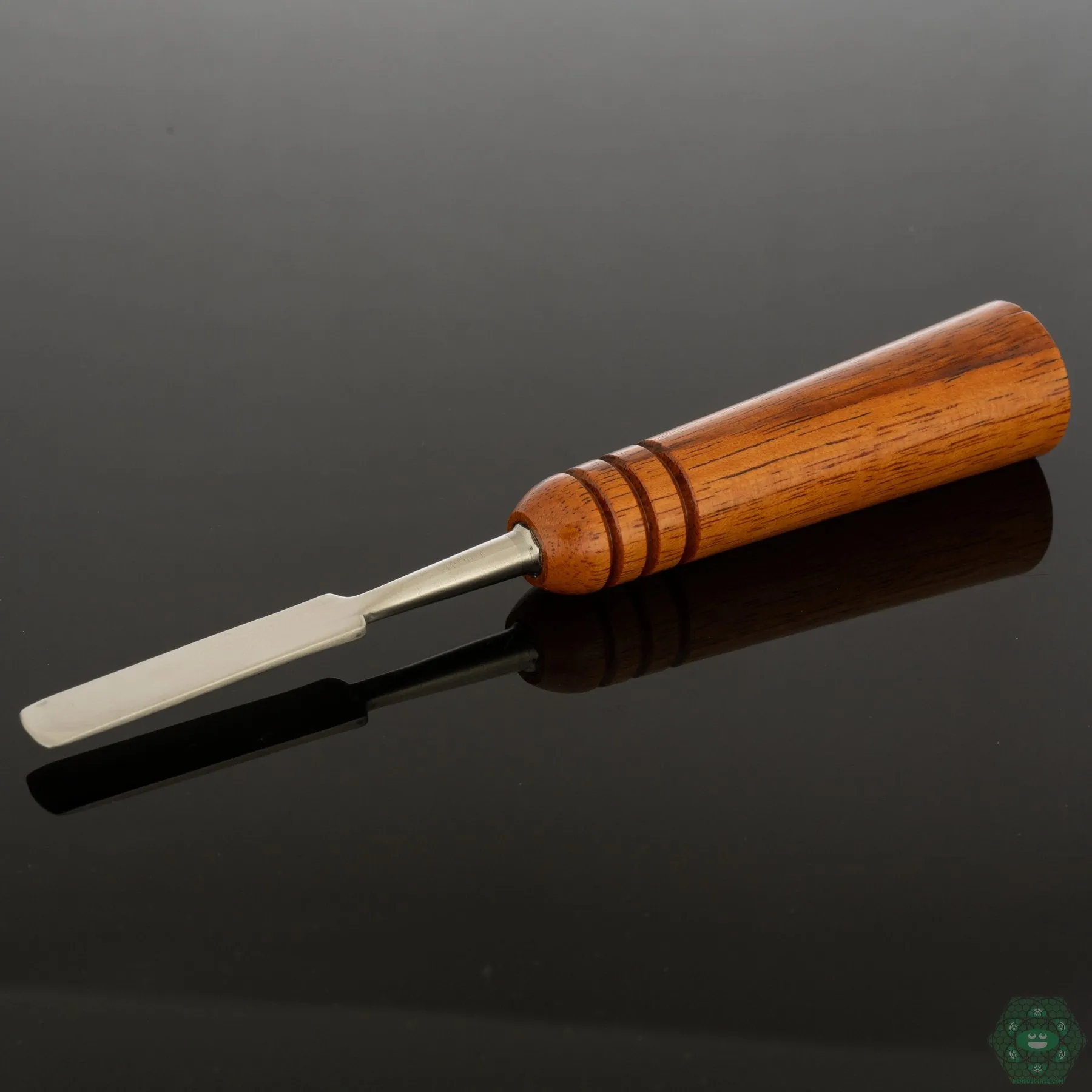 Naturally Spun Tiger Wood Dab Tool | Striking Grain Pattern | Quality Craftsmanship