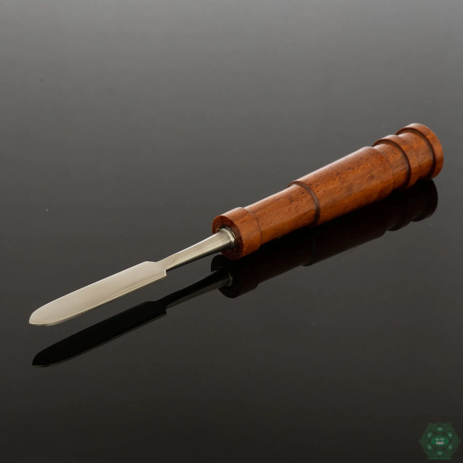 Naturally Spun Tiger Wood Dab Tool | Striking Grain Pattern | Quality Craftsmanship