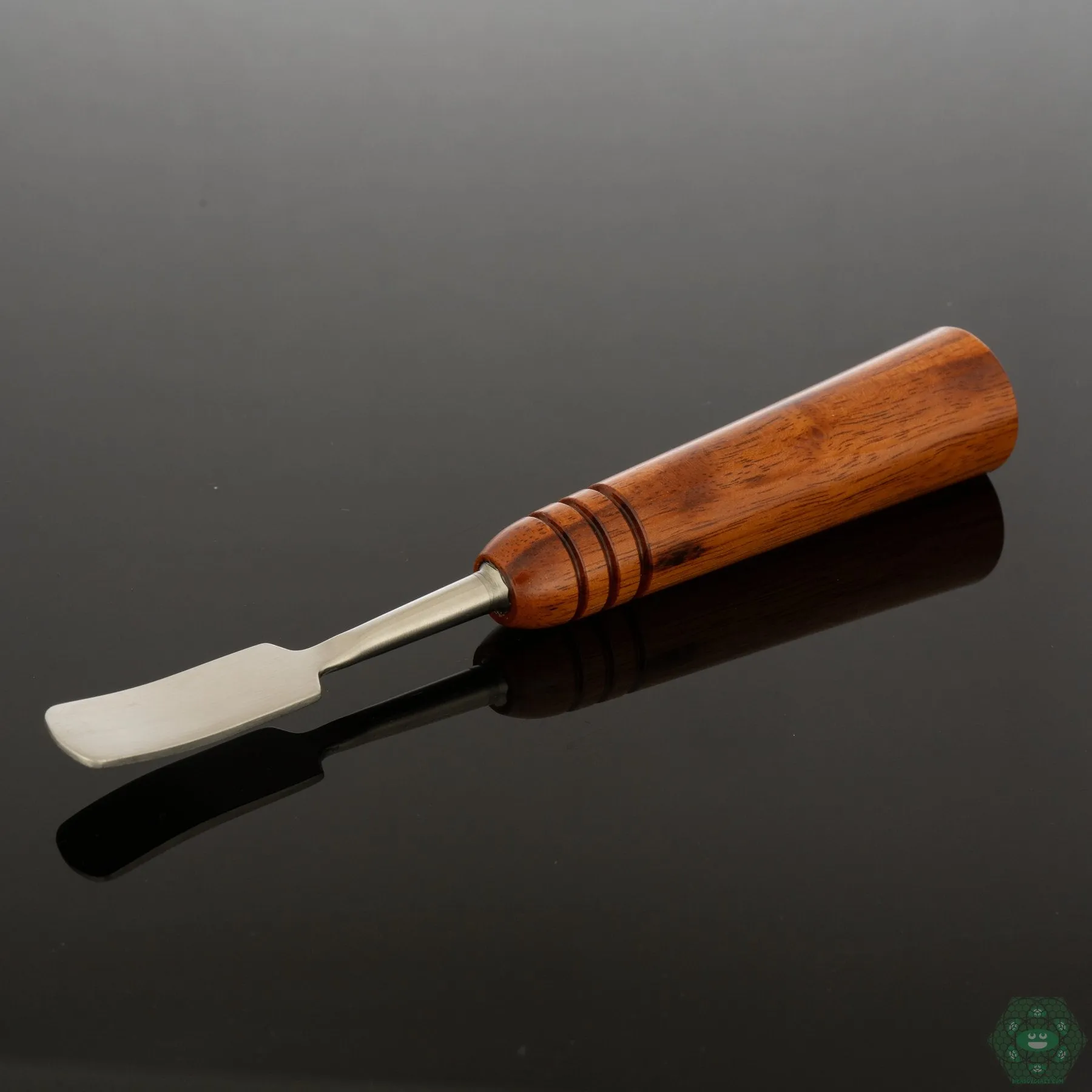 Naturally Spun Tiger Wood Dab Tool | Striking Grain Pattern | Quality Craftsmanship