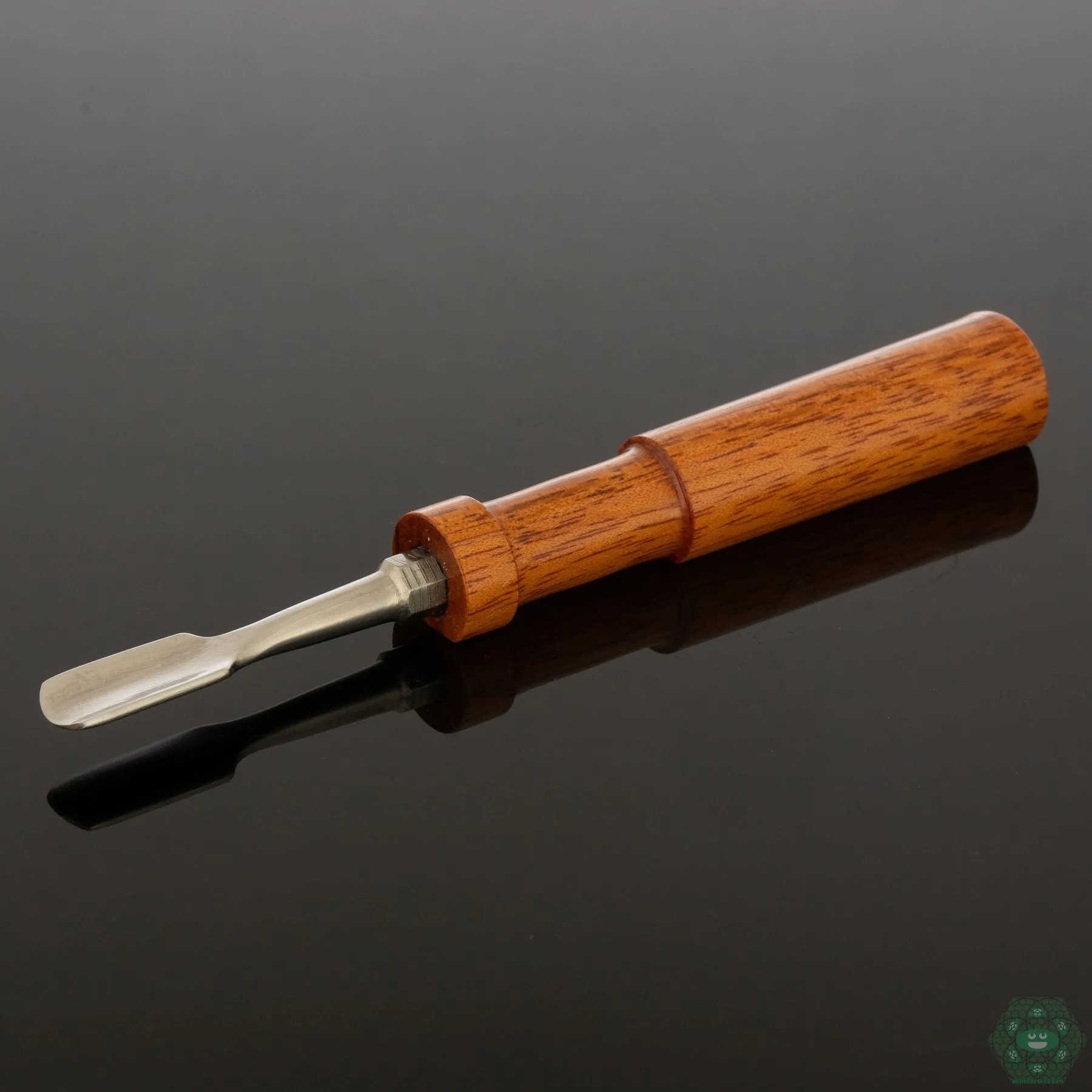 Naturally Spun Tiger Wood Dab Tool | Striking Grain Pattern | Quality Craftsmanship
