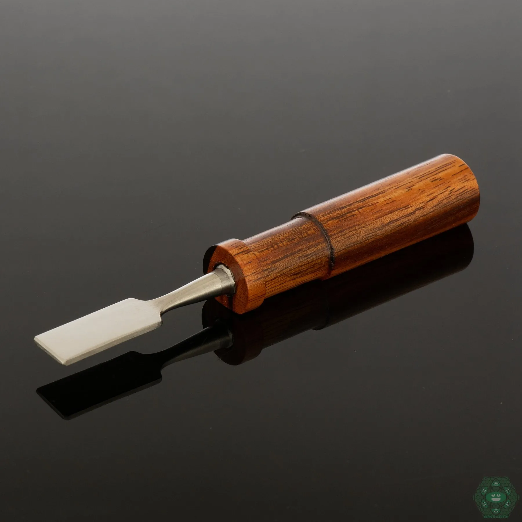 Naturally Spun Tiger Wood Dab Tool | Striking Grain Pattern | Quality Craftsmanship