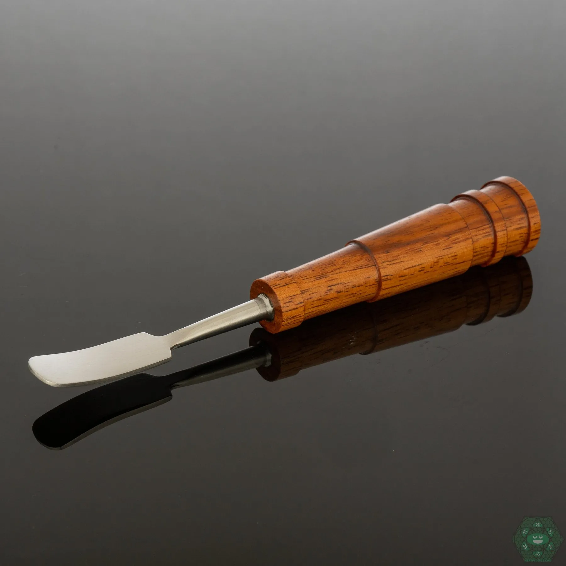 Naturally Spun Tiger Wood Dab Tool | Striking Grain Pattern | Quality Craftsmanship