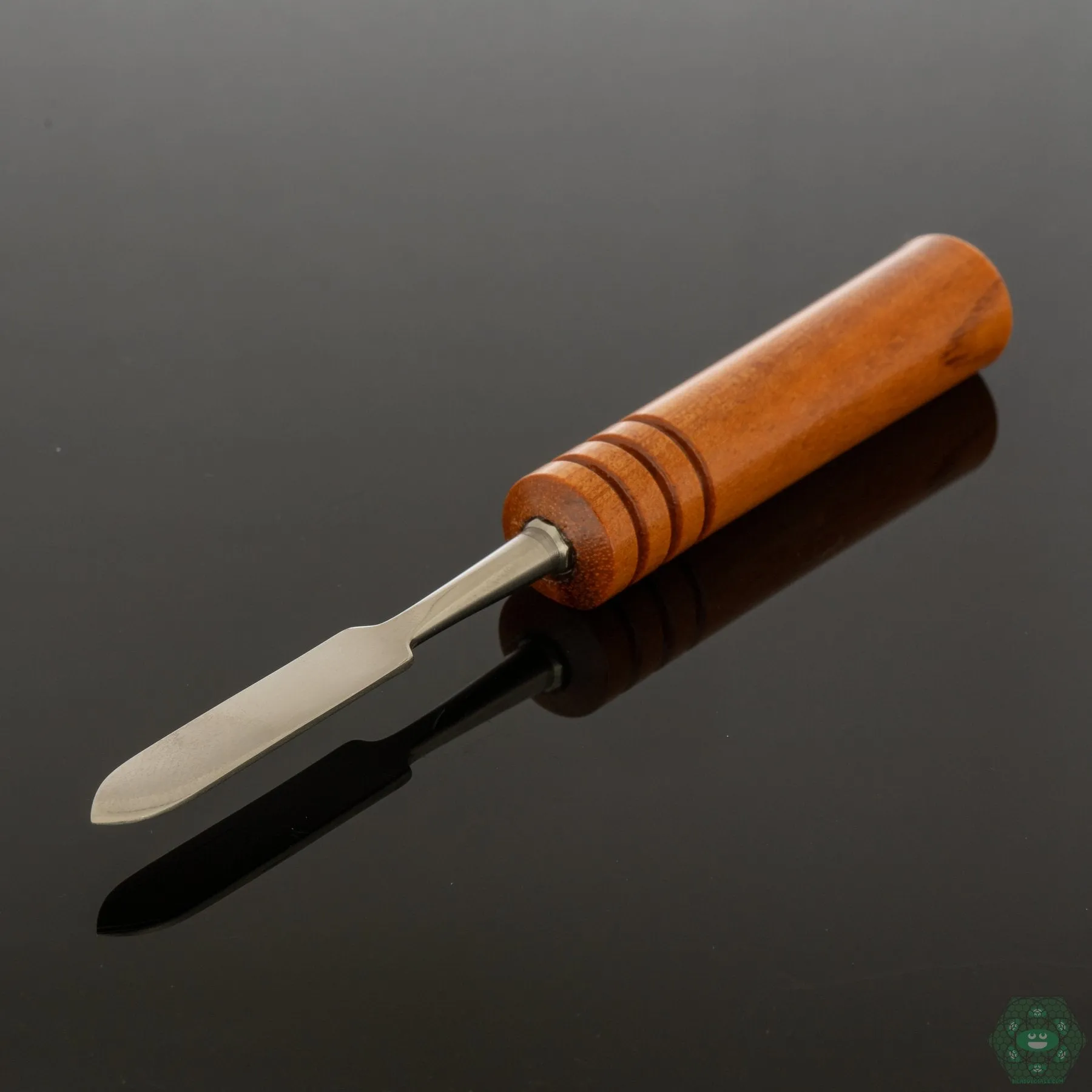 Naturally Spun Tiger Wood Dab Tool | Striking Grain Pattern | Quality Craftsmanship
