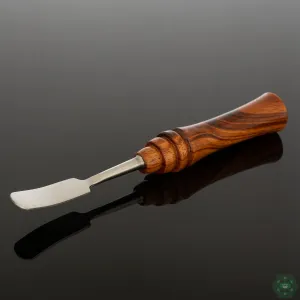 Naturally Spun Tiger Wood Dab Tool | Striking Grain Pattern | Quality Craftsmanship