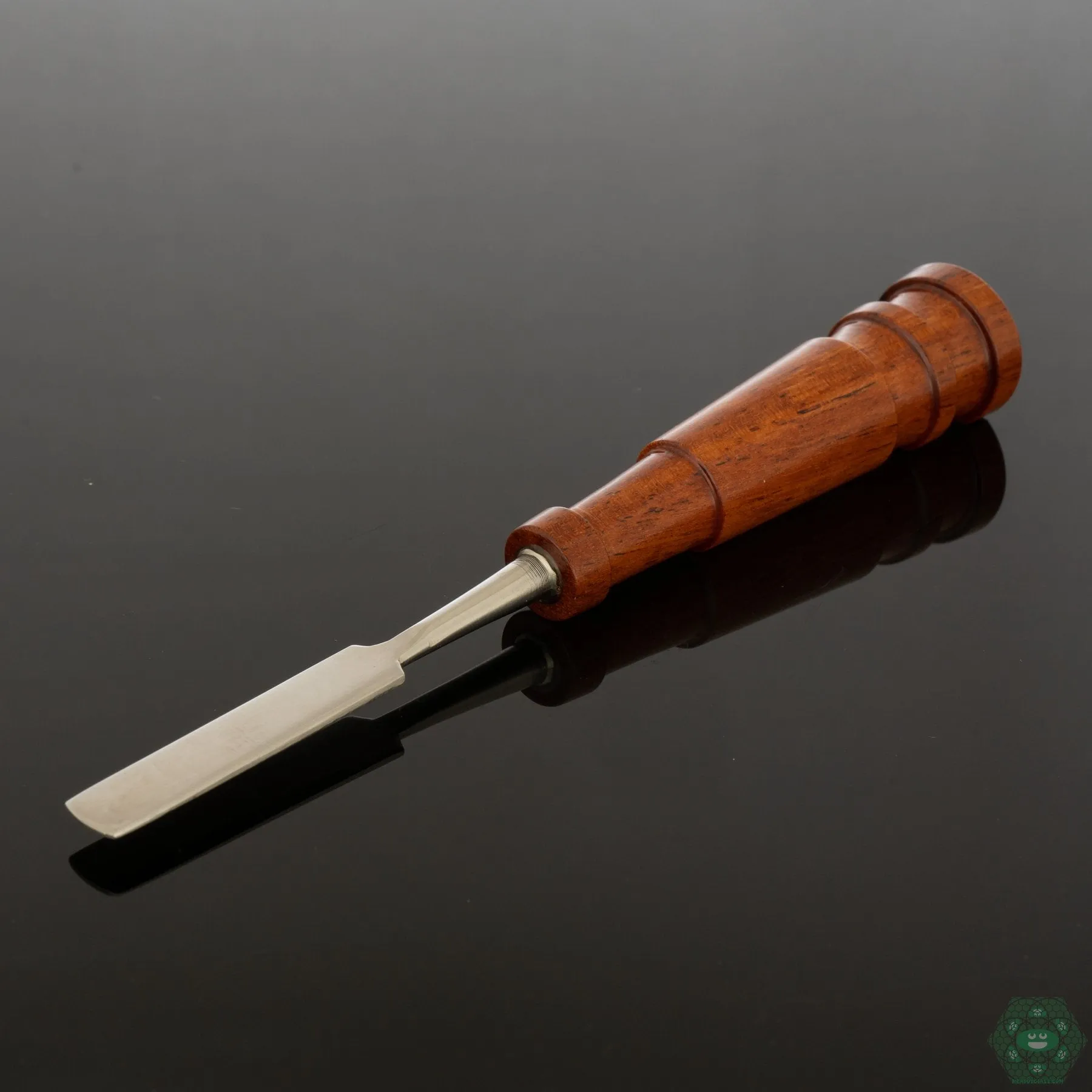 Naturally Spun Tiger Wood Dab Tool | Striking Grain Pattern | Quality Craftsmanship
