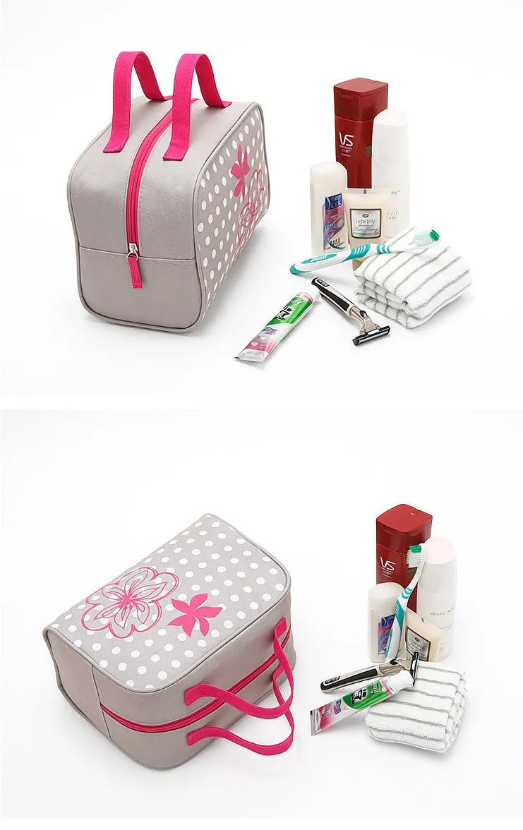 New Arrival Women Print Travel Products Waterproof Wash Cosmetic Makeup Storage Box Bag Case Purse Christmas Gift