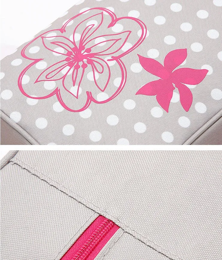 New Arrival Women Print Travel Products Waterproof Wash Cosmetic Makeup Storage Box Bag Case Purse Christmas Gift