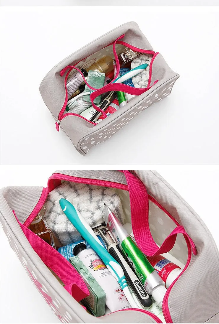 New Arrival Women Print Travel Products Waterproof Wash Cosmetic Makeup Storage Box Bag Case Purse Christmas Gift