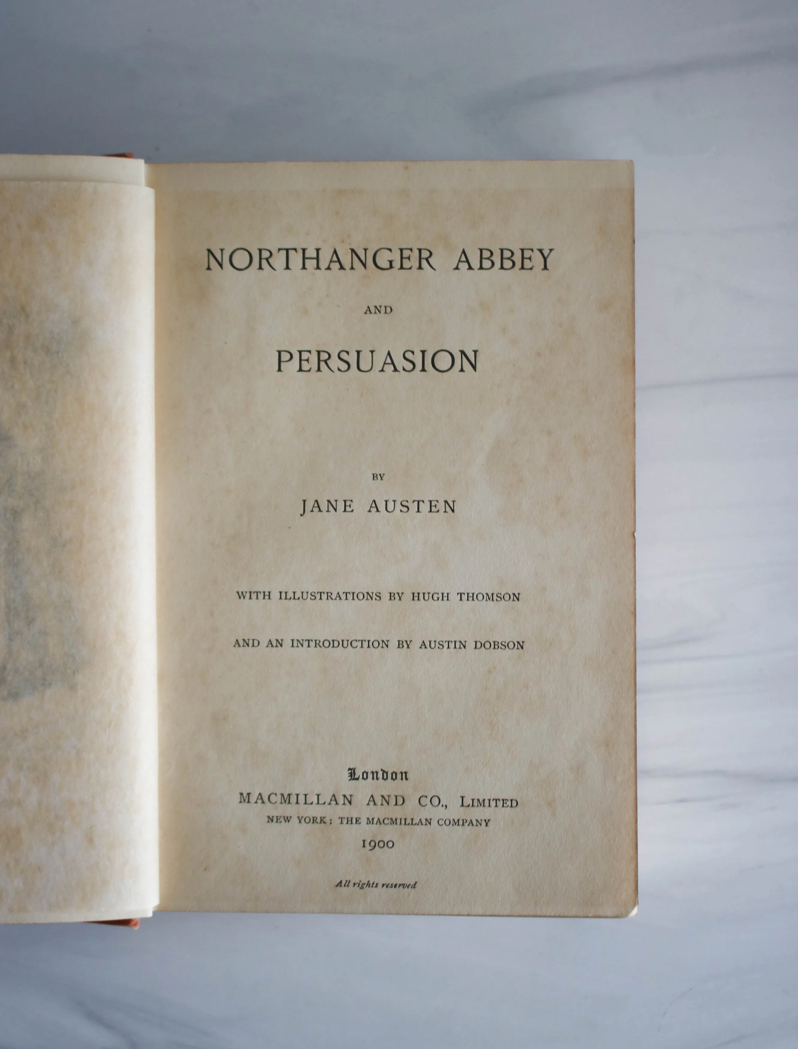 ^Northanger Abbey and Persuasion 1900*