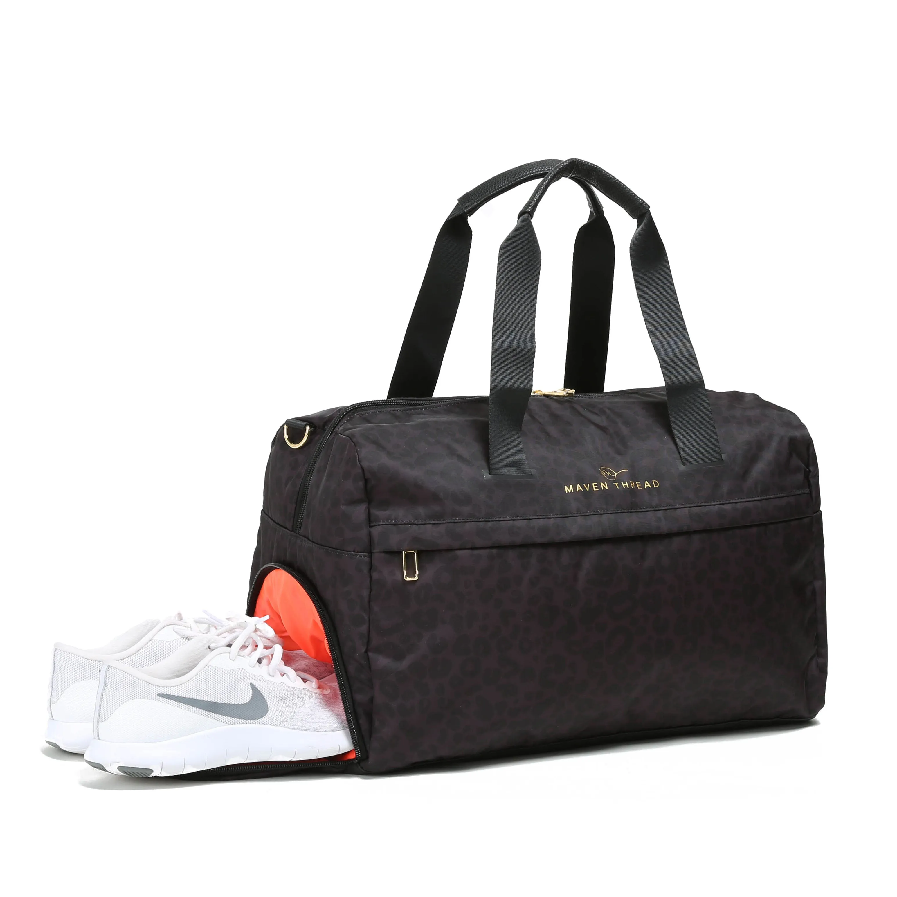 On the Go Duffel - Grey Leopard