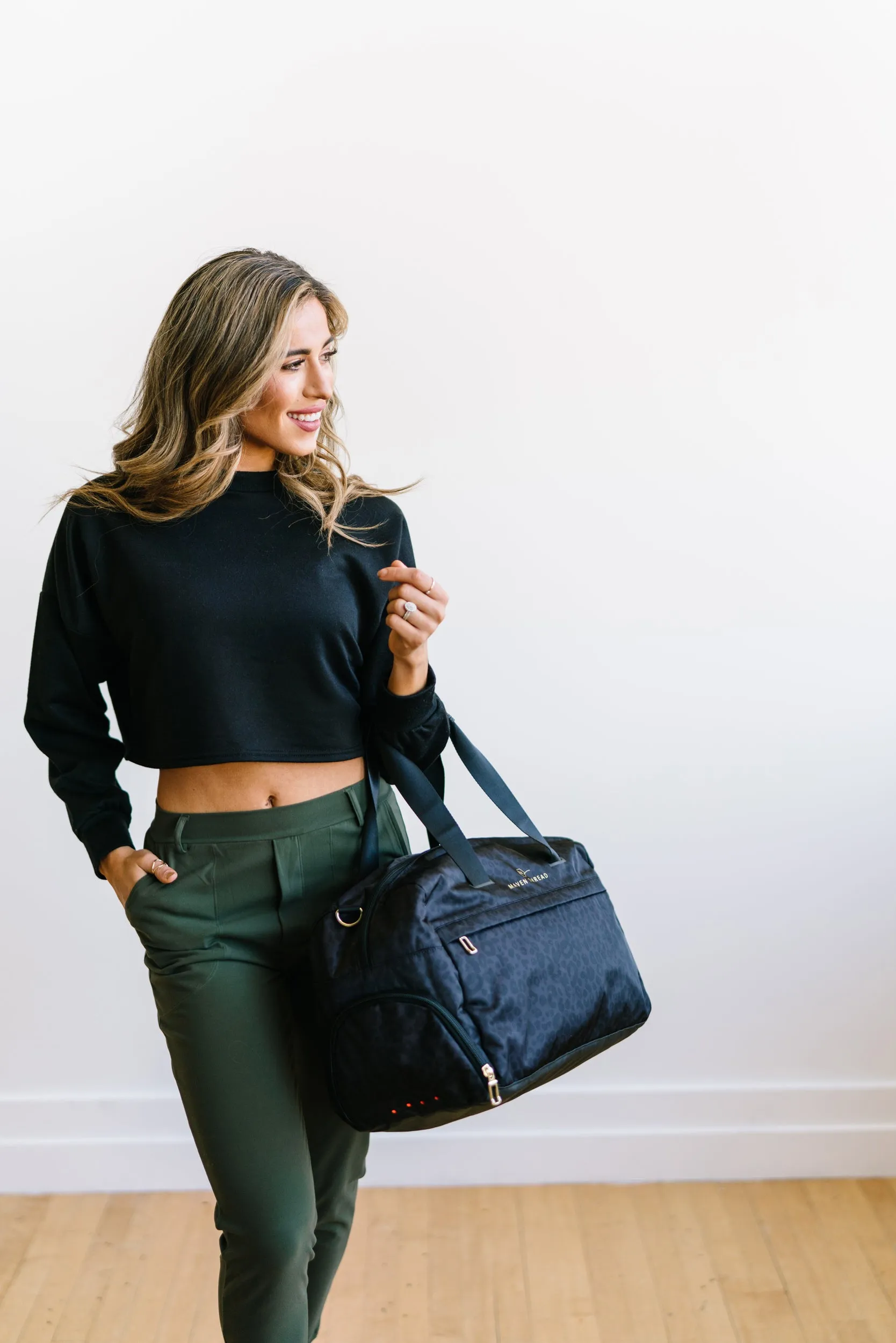 On the Go Duffel - Grey Leopard