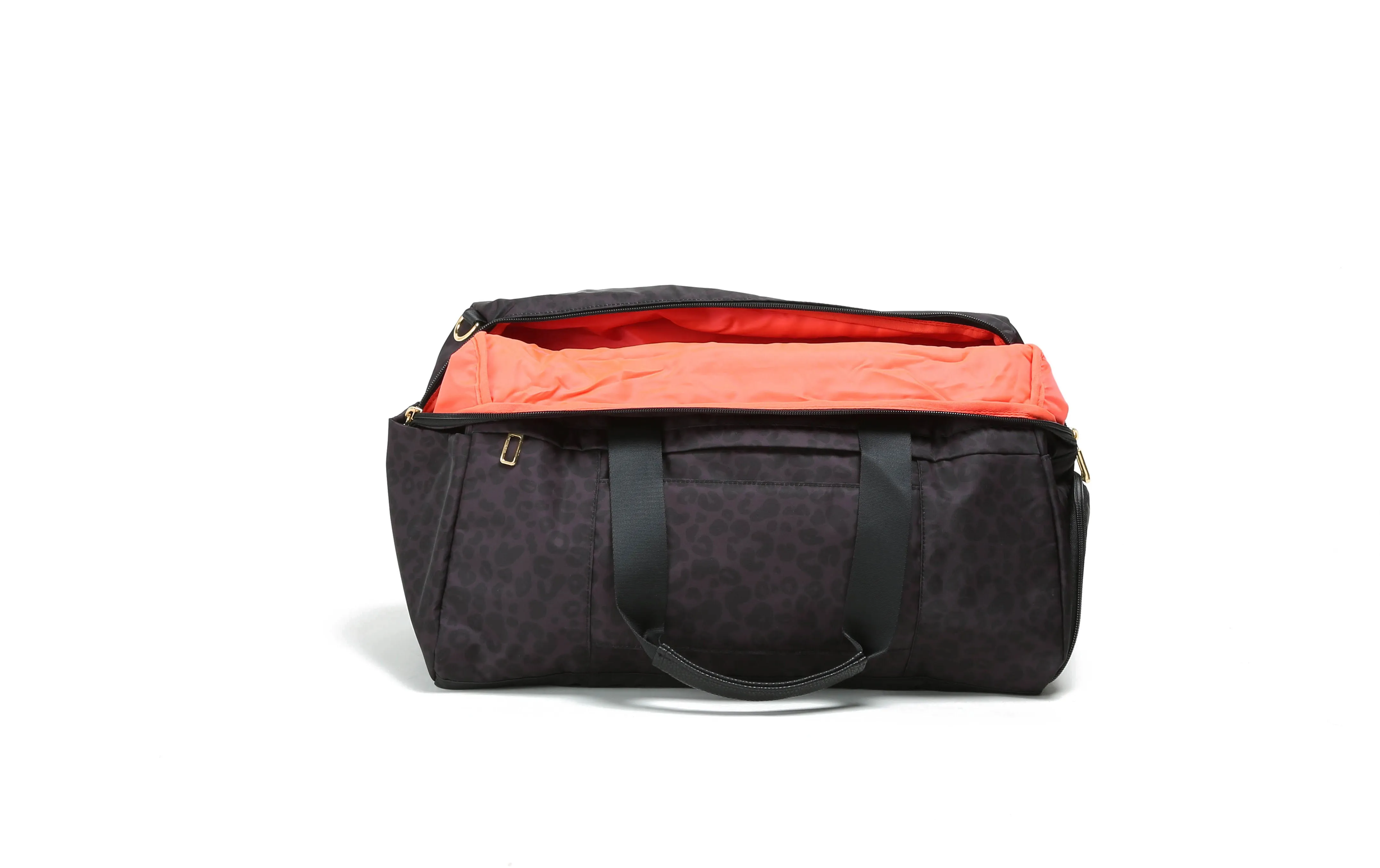 On the Go Duffel - Grey Leopard