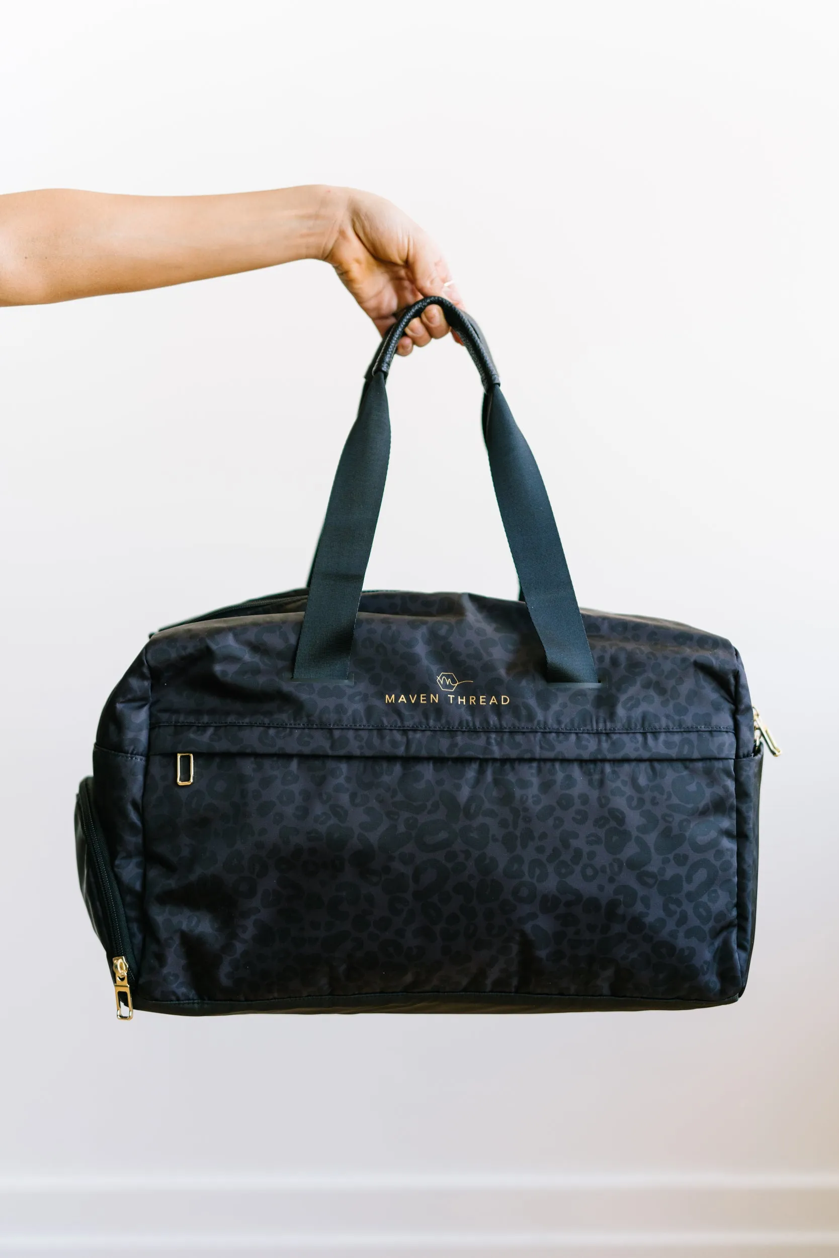 On the Go Duffel - Grey Leopard