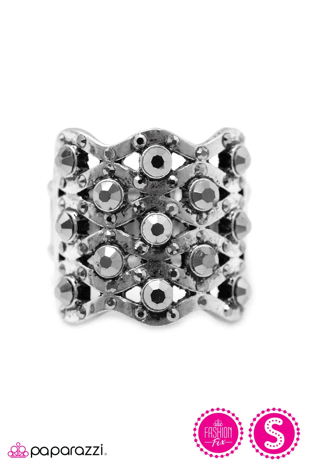 Open Door Jewelry - An Eye For Fashion - Silver Ring - Paparazzi Accessories