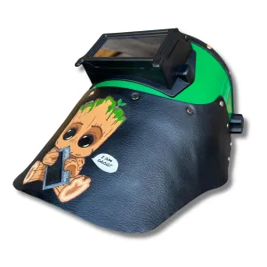 Outlaw Leather - Welding Hood - I AM GROOT!!!
