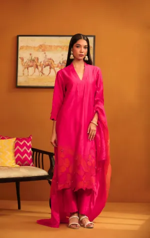 pakeeza applique suit set
