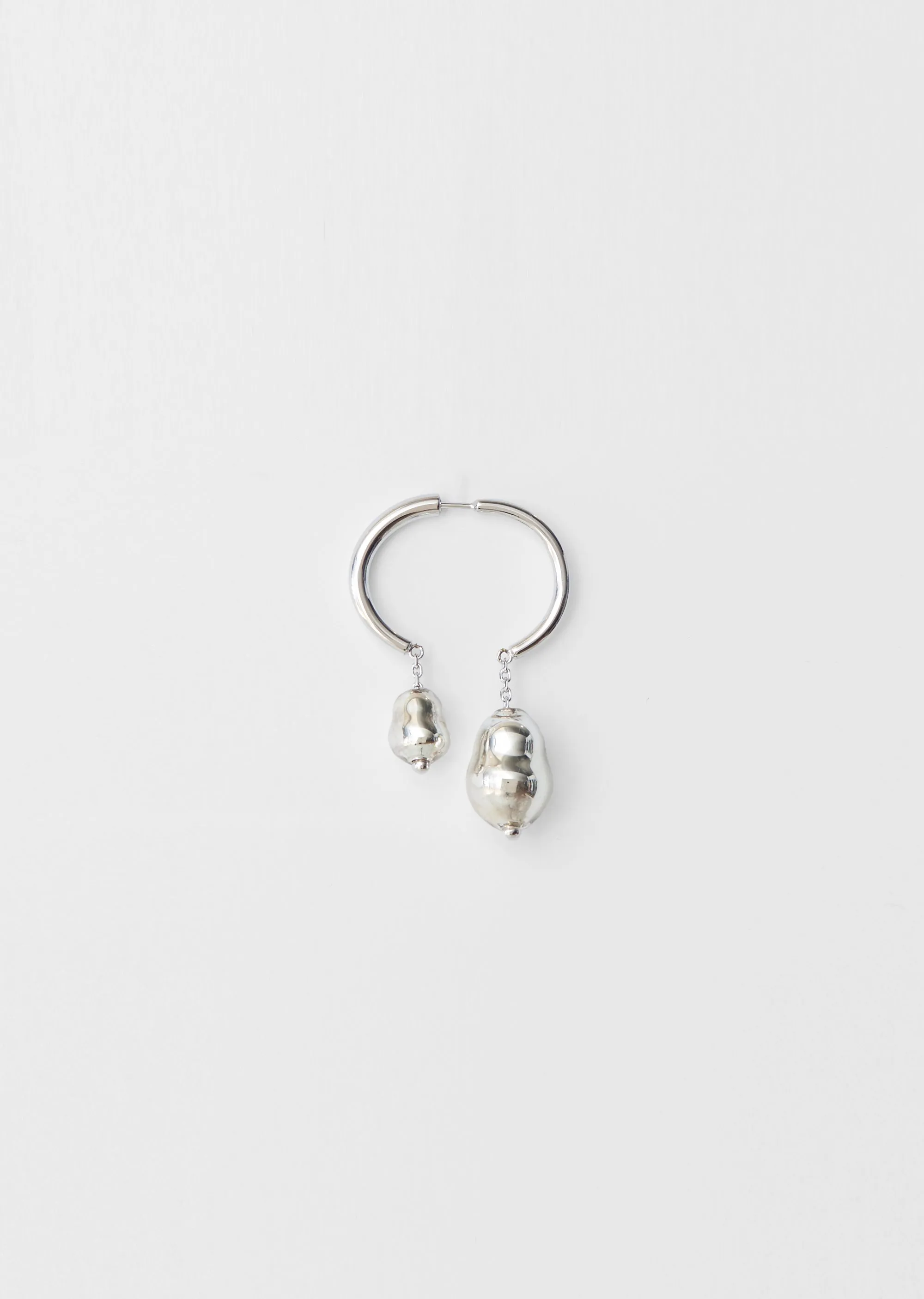 Pearl Creoles Earring