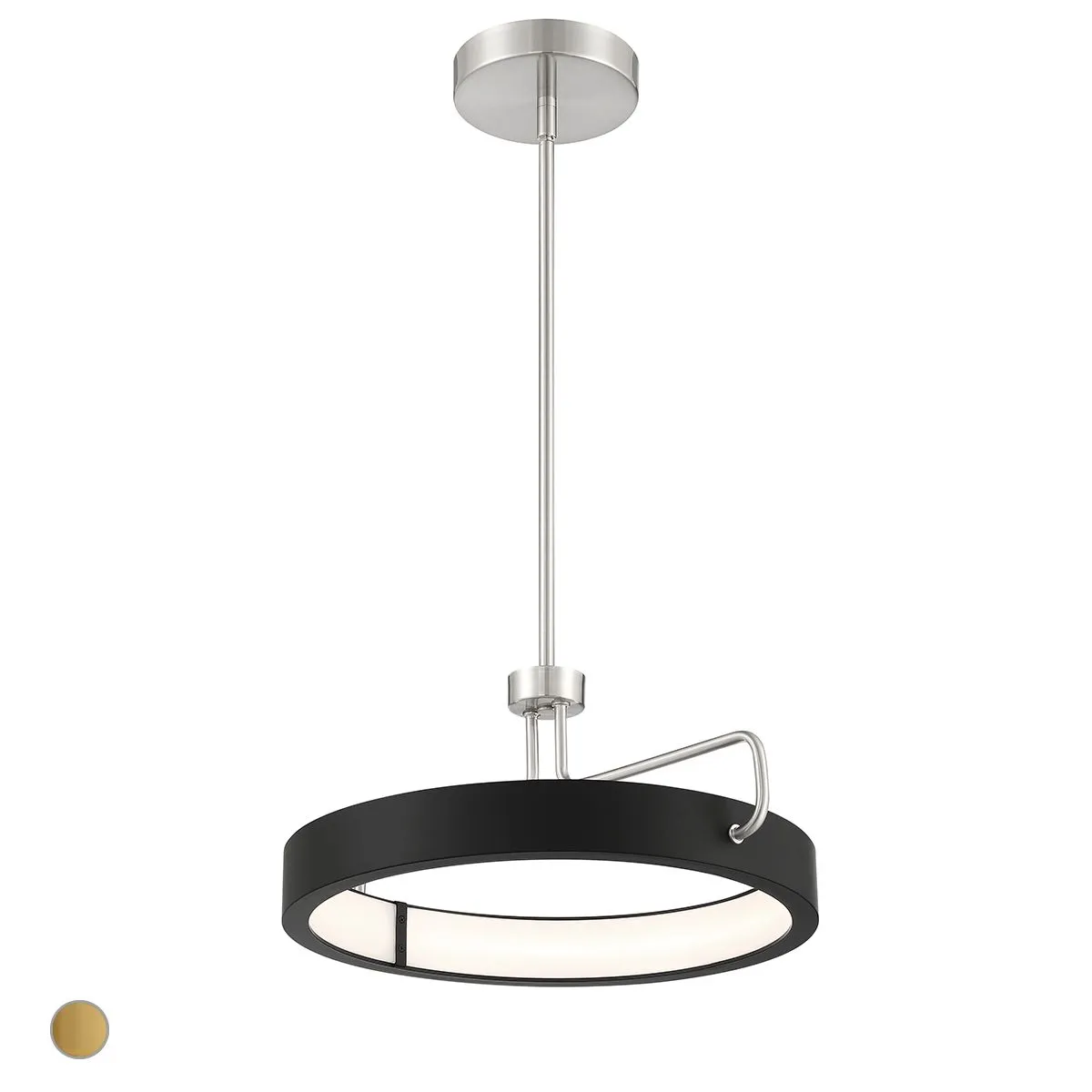 Pemberton 18 in. LED Pendant Light Satin Nickel finish