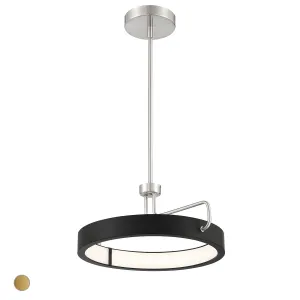 Pemberton 18 in. LED Pendant Light Satin Nickel finish