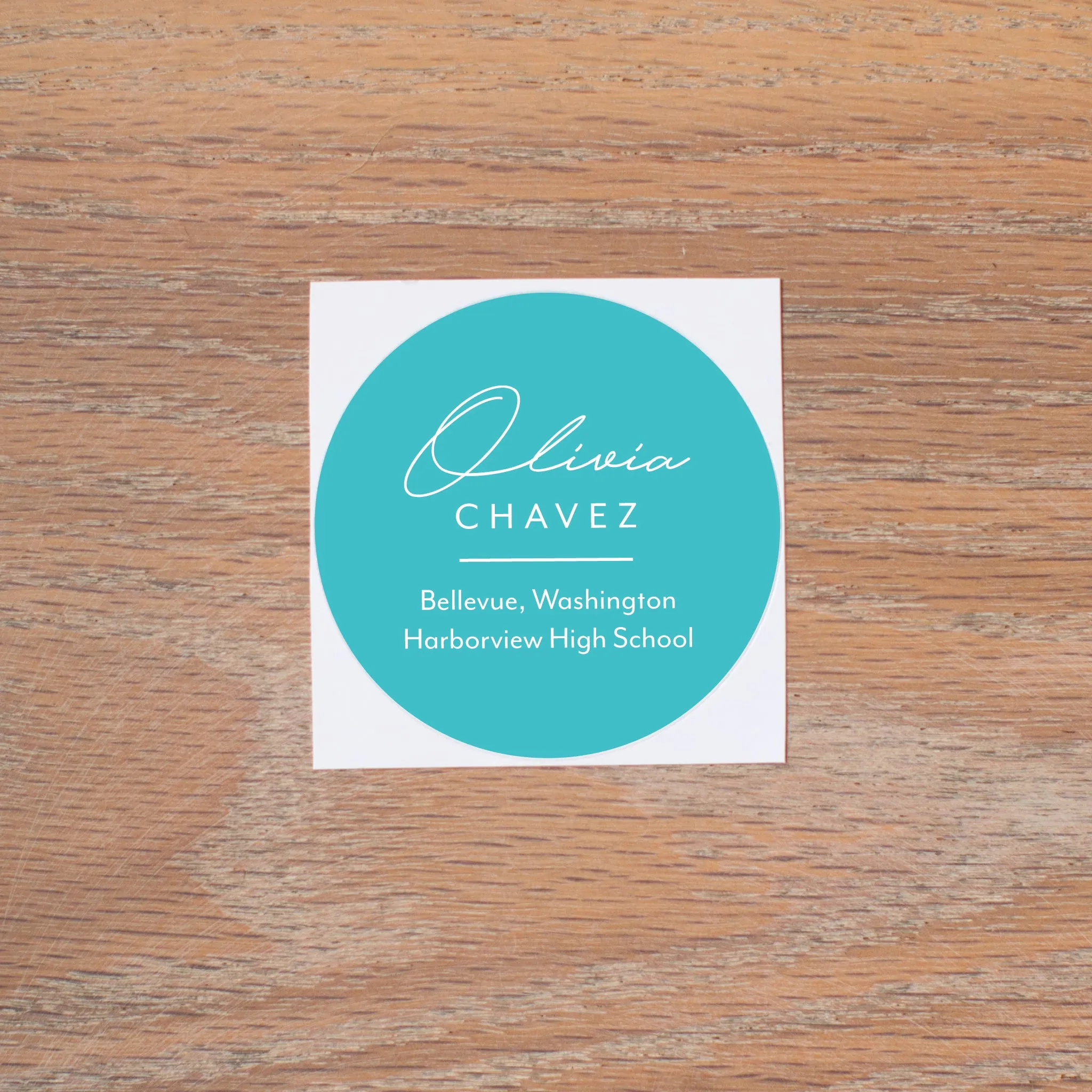 Penned Name Personal Stickers