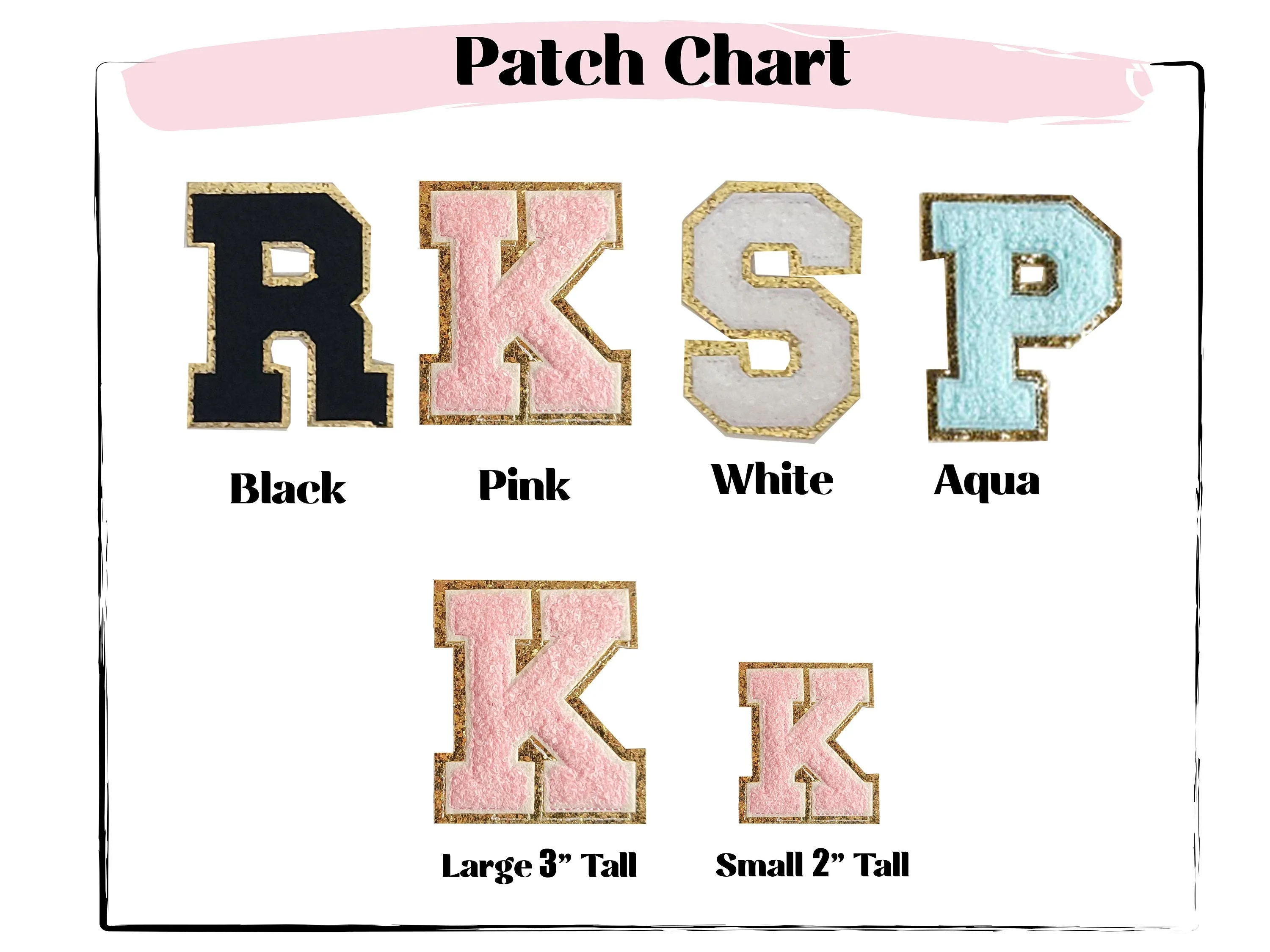 Personalized Varsity Letter Patch Makeup Bag