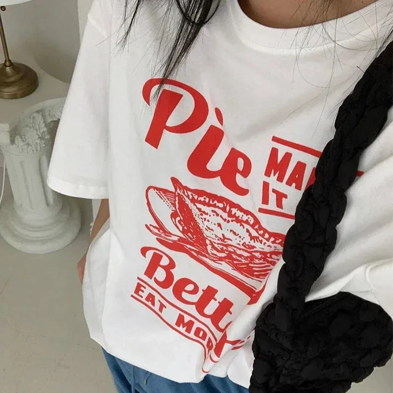Pie Printed Stylish Graphic Tee