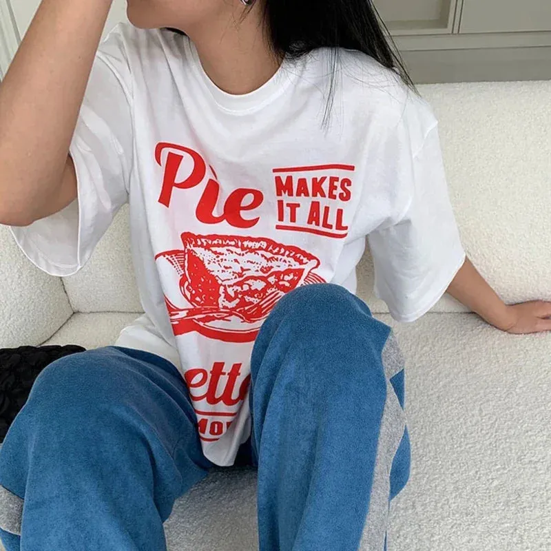 Pie Printed Stylish Graphic Tee