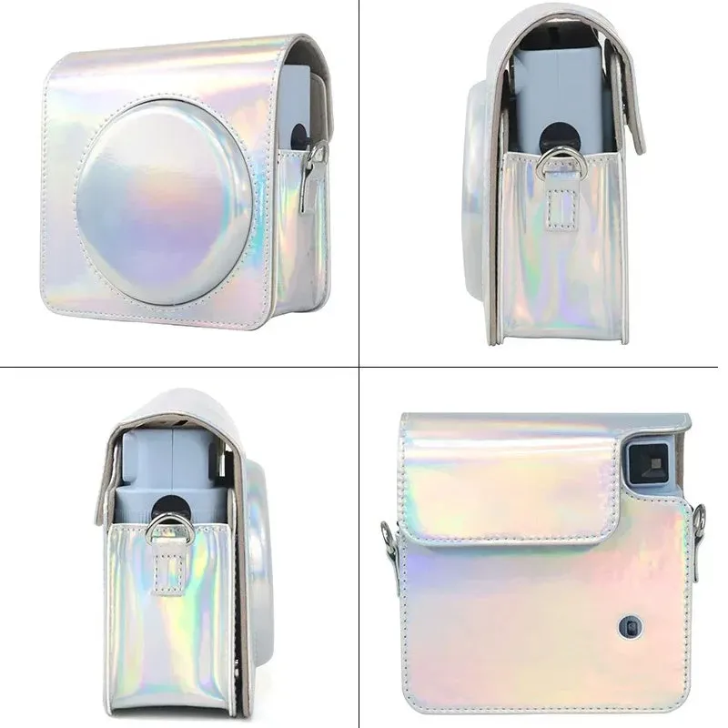 Pikxi Holographic Case with Sling Bag Type Strap for FUJIFILM Instax Square SQ1 Instant Film Camera