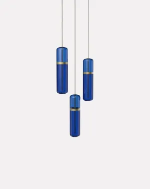 Pill Blue Cluster Pendant
